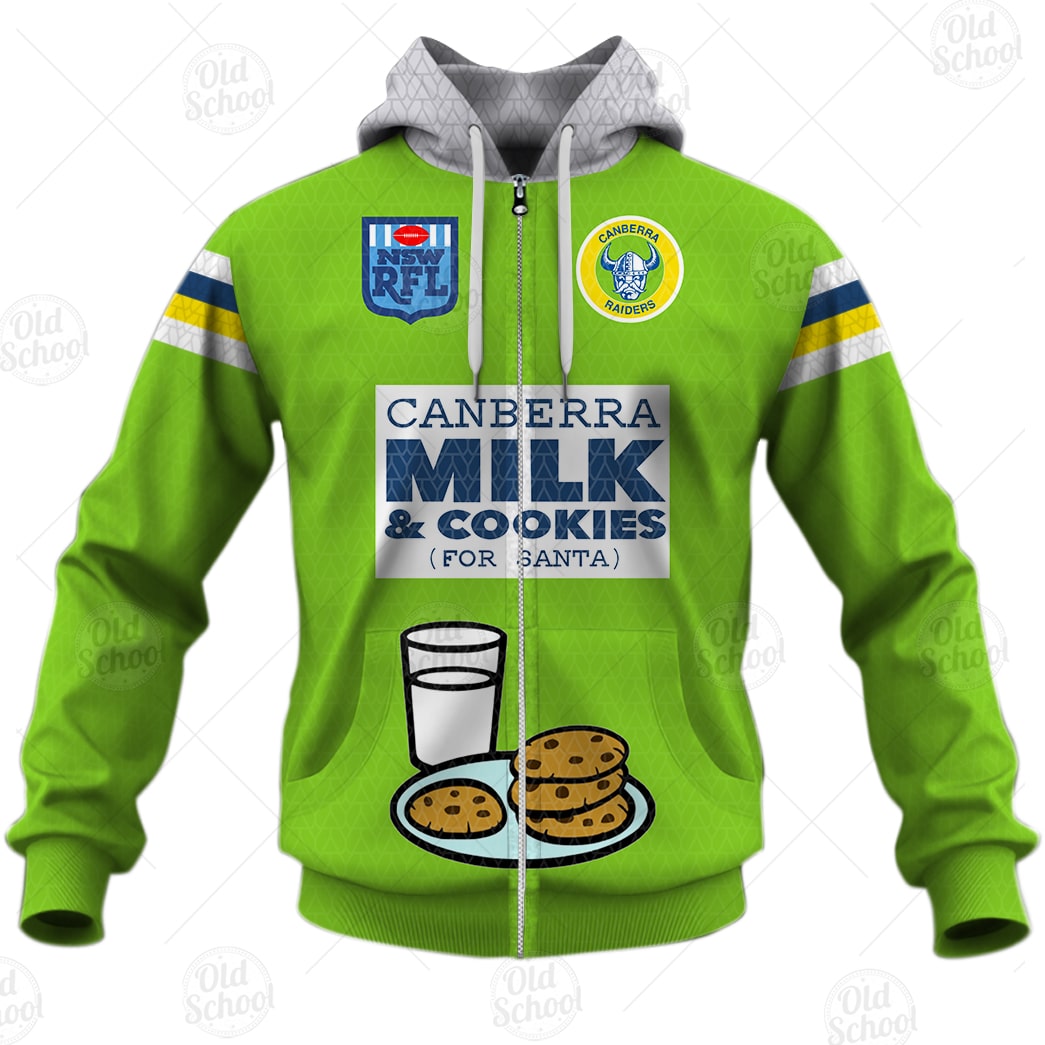 Personalised NRL Canberra Raiders Christmas Knit Pattern Vintage Jersey - OldSchoolThings - Personalize Your Own New & Retro Sports Jerseys, Hoodies, T Shirts
