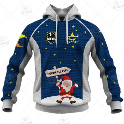 Personallised NRL North Queensland Cowboys Christmas Knit Pattern Vintage Jersey - OldSchoolThings - Personalize Your Own New & Retro Sports Jerseys, Hoodies, T Shirts