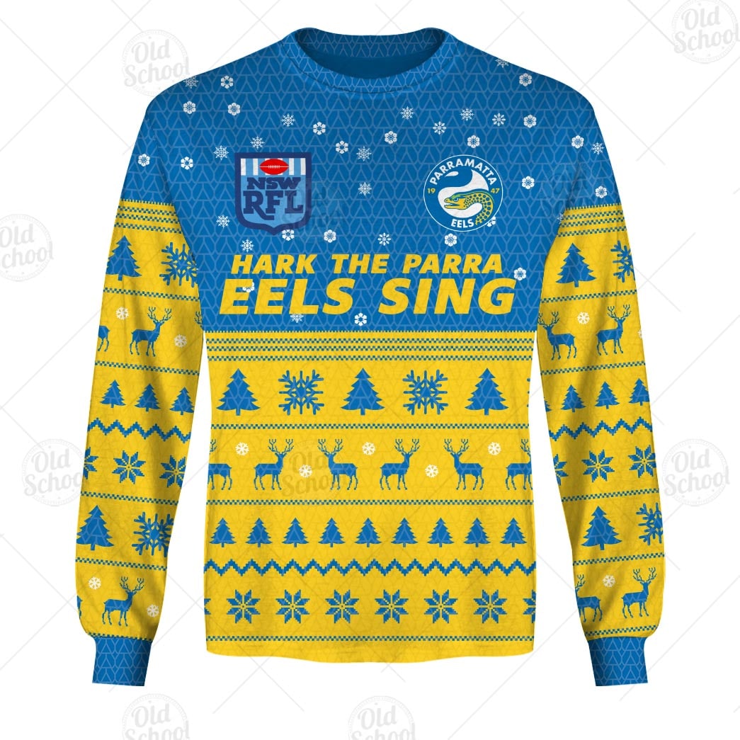 Personallised NRL Parramatta Eels Christmas Knit Pattern Vintage Jersey - OldSchoolThings - Personalize Your Own New & Retro Sports Jerseys, Hoodies, T Shirts Personallised NRL Parramatta Eels Christmas Knit Pattern Vintage Jersey - OldSchoolThings - Personalize Your Own New & Retro Sports Jerseys, Hoodies, T Shirts