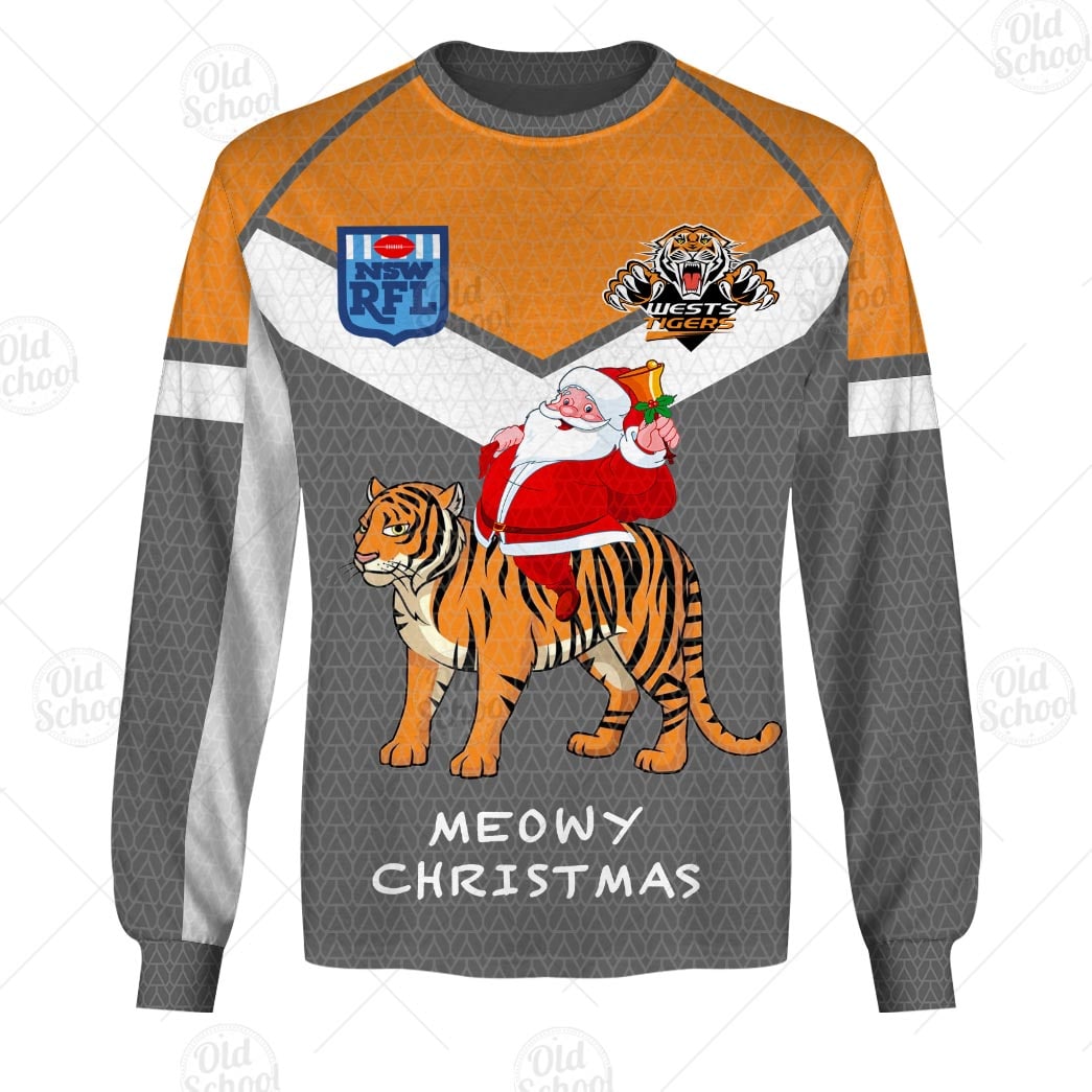 Personallised NRL Wests Tigers Christmas Knit Pattern Vintage Jersey - OldSchoolThings - Personalize Your Own New & Retro Sports Jerseys, Hoodies, T Shirts Personallised NRL Wests Tigers Christmas Knit Pattern Vintage Jersey - OldSchoolThings - Personalize Your Own New & Retro Sports Jerseys, Hoodies, T Shirts