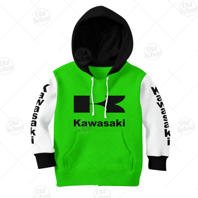 Vintage Style Kawasaki Motocross Jersey MX Enduro AHRMA motorcycle dirt bike for KID - OldSchoolThings - Personalize Your Own New & Retro Sports Jerseys, Hoodies, T Shirts