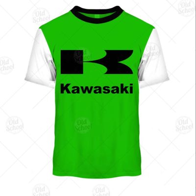 Vintage Style Kawasaki Motocross Jersey MX Enduro AHRMA motorcycle dirt bike for KID - OldSchoolThings - Personalize Your Own New & Retro Sports Jerseys, Hoodies, T Shirts