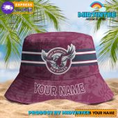 Manly Warringah Sea Eagles NRL Summer Personalized Bucket Hat - Midtintee