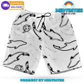 Miami Dolphins White Sea Hawaiian Shirt And Short - demo10
