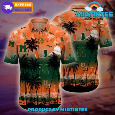 Miami Hurricanes Logo Combo Hawaiian Shirt, Shorts