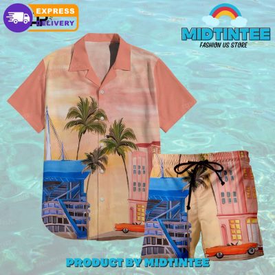 Miami Landscape Hawaii Combo Hawaiian Shirt And Short