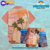 Miami Landscape Hawaii Combo Hawaiian Shirt And Short - demo10