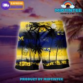 Michigan Wolverines Logo Combo Hawaiian Shirt Shorts - demo10