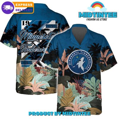 Minnesota Timberwolves Team Pattern Tropical Combo Hawaiian Set