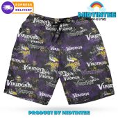 Minnesota Vikings Norse Legend Hawaiian Shirt And Short - demo10