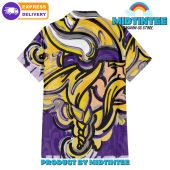 Minnesota Vikings Oil Painting Art Print Hawaiian Shirt And Short - demo10