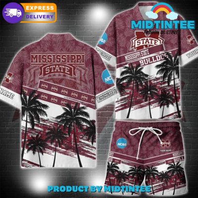 Mississippi State Bulldogs NCAA Pattern Personalized Hawaiian Set