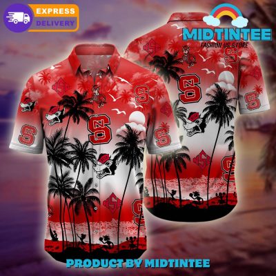 NC State Wolfpack Logo Combo Hawaiian Shirt, Shorts