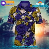 Nfl Baltimore Ravens Flower Summer Hawaiian Shirt - demo10