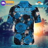 Nfl Carolina Panthers Flower Summer Hawaiian Shirt - demo10