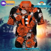 Nfl Cincinnati Bengals Flower Summer Hawaiian Shirt - demo10
