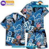 Nfl Detroit Lions Combo Hawaiian Shirt And Short - demo10