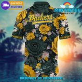 Nfl Green Bay Packers Flower Summer Hawaiian Shirt - demo10