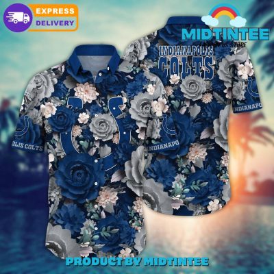 NFL Indianapolis Colts Flower Summer Hawaiian Shirt