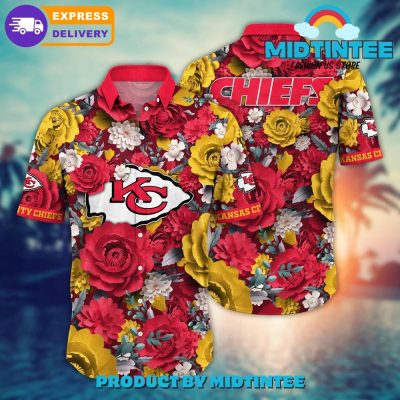 NFL Kansas City Chiefs Flower Summer Hawaiian Shirt