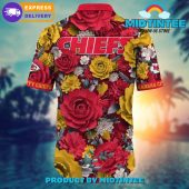 Nfl Kansas City Chiefs Flower Summer Hawaiian Shirt - demo10