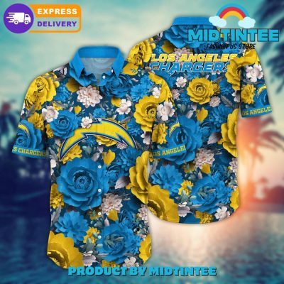 NFL Los Angeles Chargers Flower Summer Hawaiian Shirt