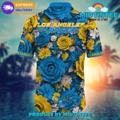 Nfl Los Angeles Chargers Flower Summer Hawaiian Shirt - demo10