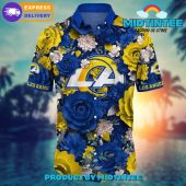 Nfl Los Angeles Rams Flower Summer Hawaiian Shirt - demo10