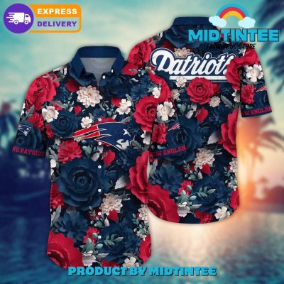 NFL New England Patriots Flower Summer Hawaiian Shirt