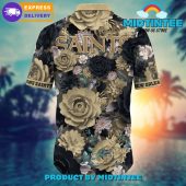 Nfl New Orleans Saints Flower Summer Hawaiian Shirt - demo10