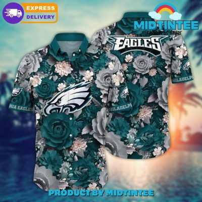NFL Philadelphia Eagles Flower Summer Hawaiian Shirt