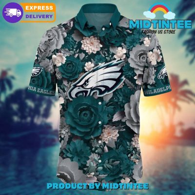 NFL Philadelphia Eagles Flower Summer Hawaiian Shirt