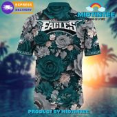 Nfl Philadelphia Eagles Flower Summer Hawaiian Shirt - demo10