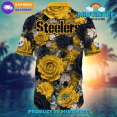 Nfl Pittsburgh Steelers Flower Summer Hawaiian Shirt - demo10
