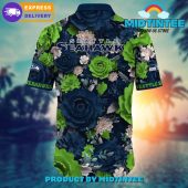 Nfl Seattle Seahawks Flower Summer Hawaiian Shirt - demo10