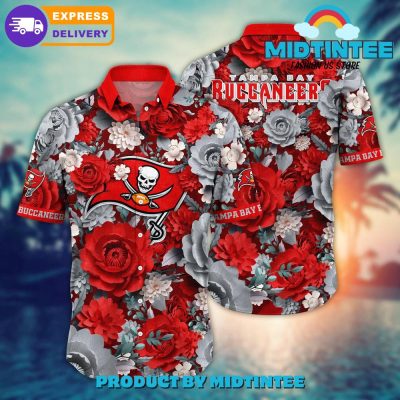 NFL Tampa Bay Buccaneers Flower Summer Hawaiian Shirt