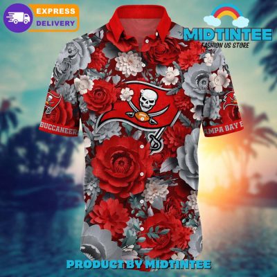 NFL Tampa Bay Buccaneers Flower Summer Hawaiian Shirt