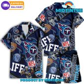 Nfl Tennessee Titans Combo Hawaiian Shirt And Short - demo10