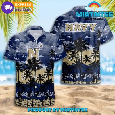 Navy Midshipmen Hawaiian Shirt Trending Summer