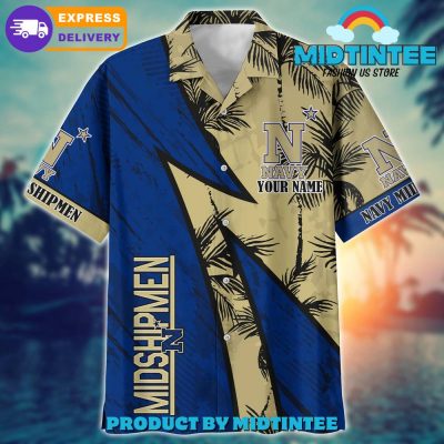 Navy Midshipmen Personalized Hawaiian Shirt Trending Summer