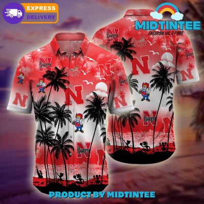 Nebraska Cornhuskers Logo Combo Hawaiian Shirt, Shorts