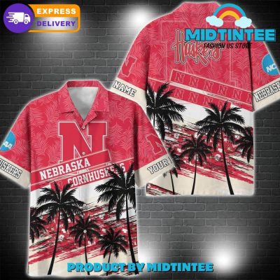 Nebraska Cornhuskers NCAA Pattern Personalized Hawaiian Set