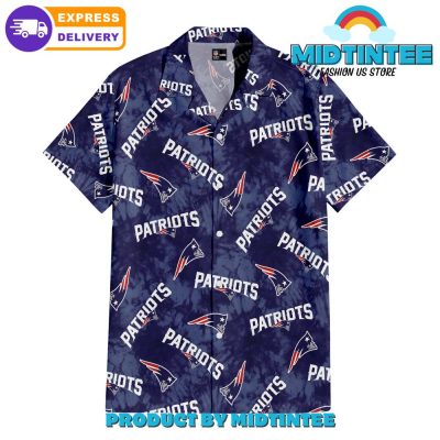New England Patriots Ink Splash Hawaiian Shirt And Short