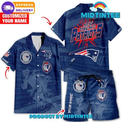 New England Patriots Personalized Combo Hawaiian Shirt And Short