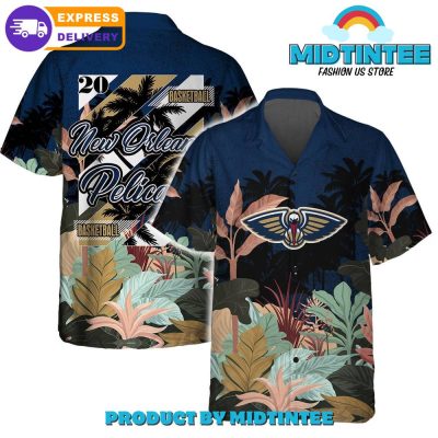 New Orleans Pelicans Team Pattern Tropical Combo Hawaiian Set