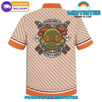 Ninja Turtles Michelangelo Party Dude Hawaiian Shirt And Short