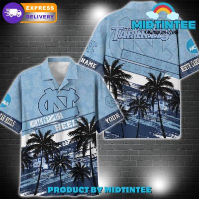 North Carolina Tar Heels NCAA Pattern Personalized Hawaiian Set