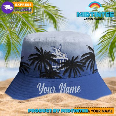 North Melbourne AFL Personalized Bucket Hat - Midtintee North Melbourne AFL Personalized Bucket Hat - Midtintee