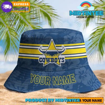 North Queensland Cowboys NRL Summer Personalized Bucket Hat - Midtintee