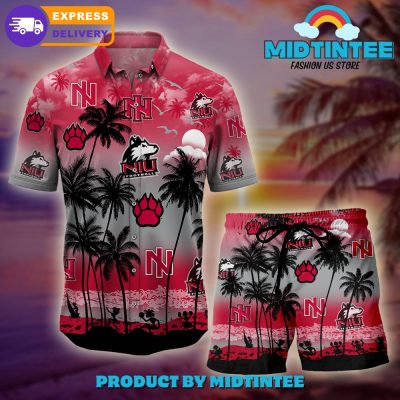 Northern Illinois Huskies Logo Combo Hawaiian Shirt, Shorts